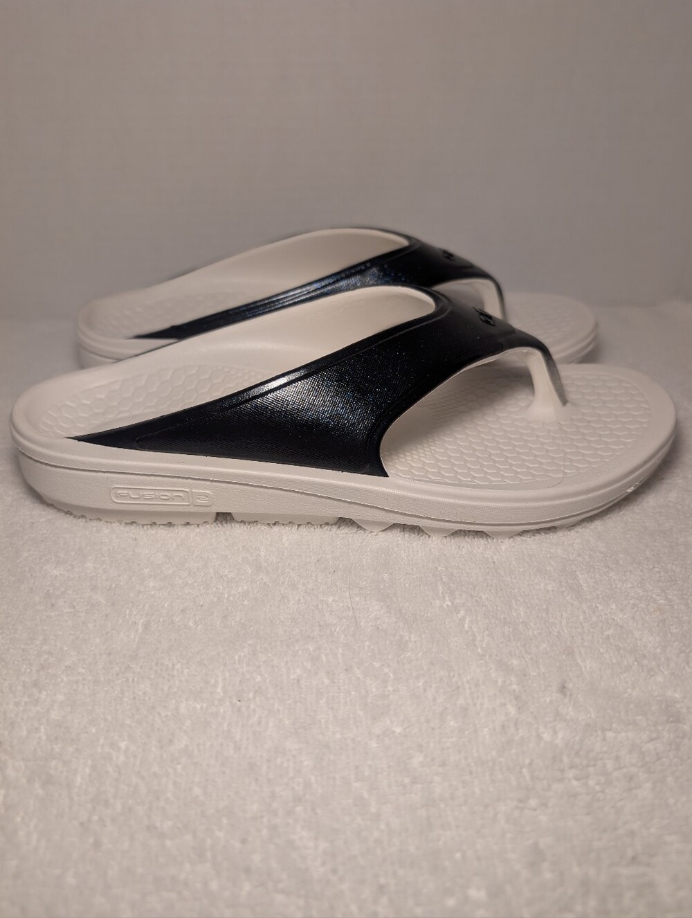 Orthotic Spenco Fusion 2 Pearl Black Women's Flip Flops Size 9